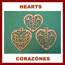 Wood Heart shape blanks for craft and decoration